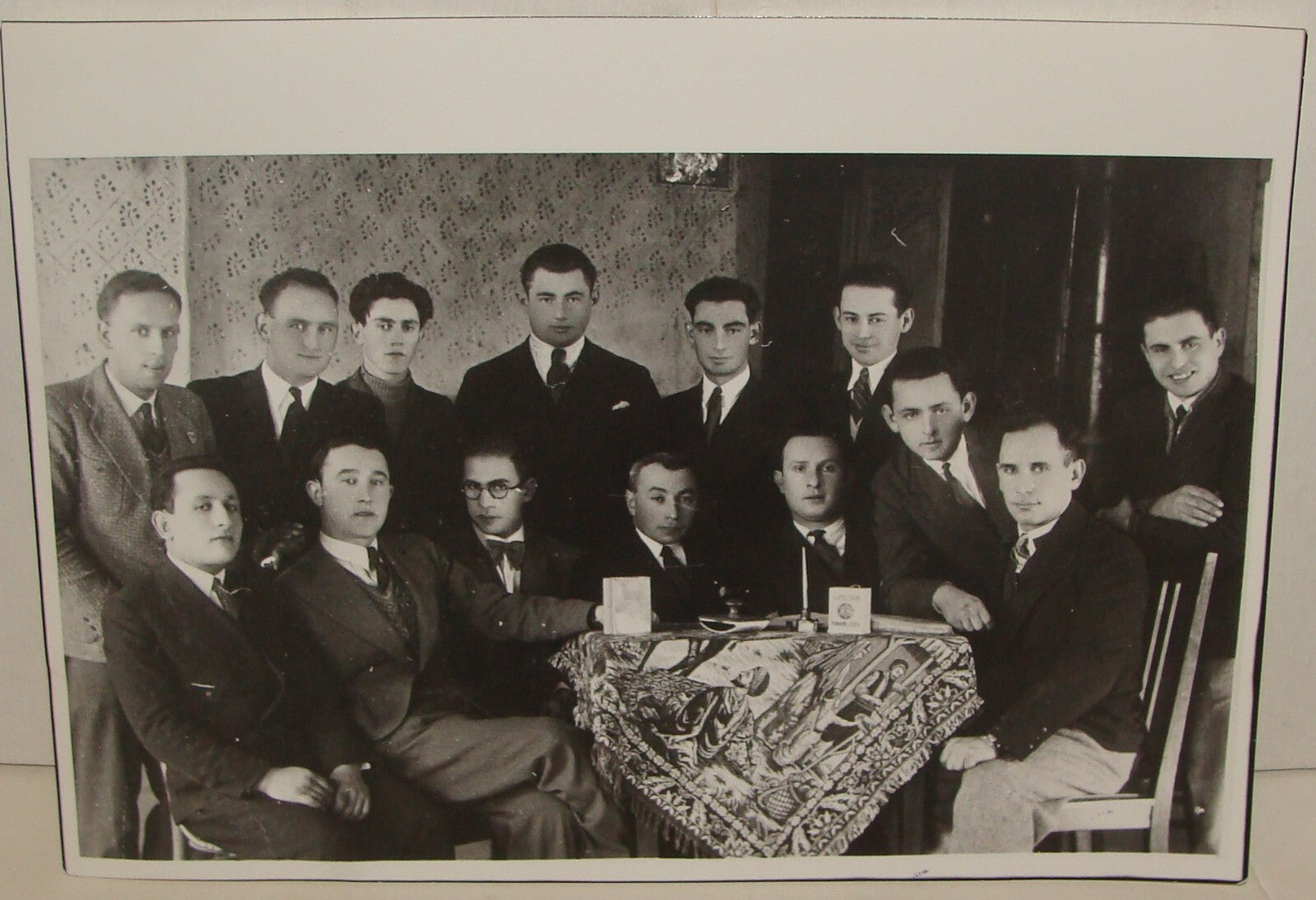 Photo Print, Judaica 1930s Lithuania Jews Zionist Jewish Agency Blue Box