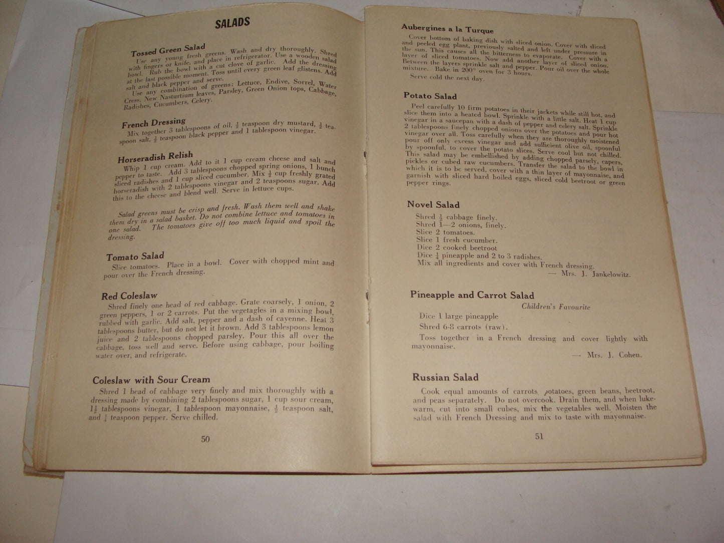 Book Jewish Judaica 1958 South Africa RECIPES King David Schools Ladies