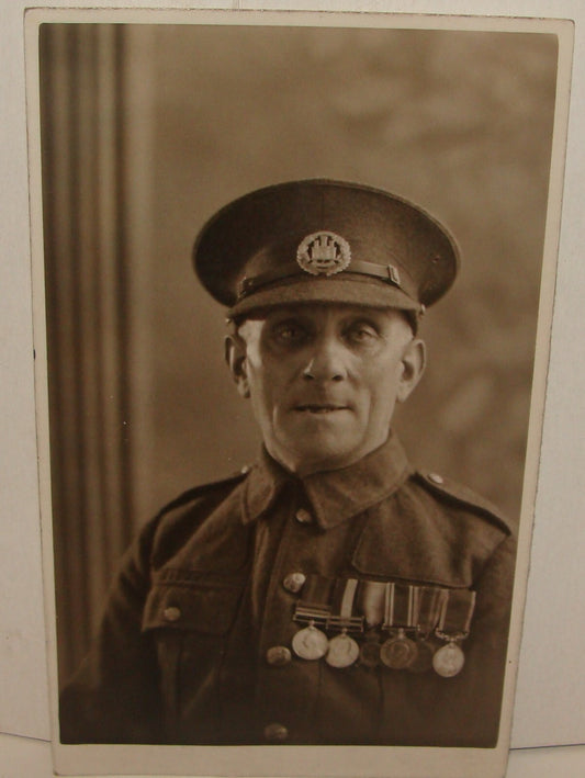 British Army Military Northamptonshire Regiment Photo Soldier Medal King Queen