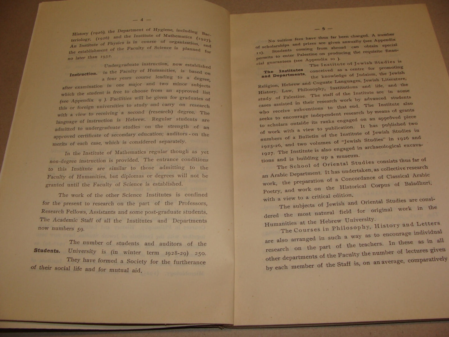 $ Book Jewish 1929 Palestine Israel Jerusalem Hebrew University Year English