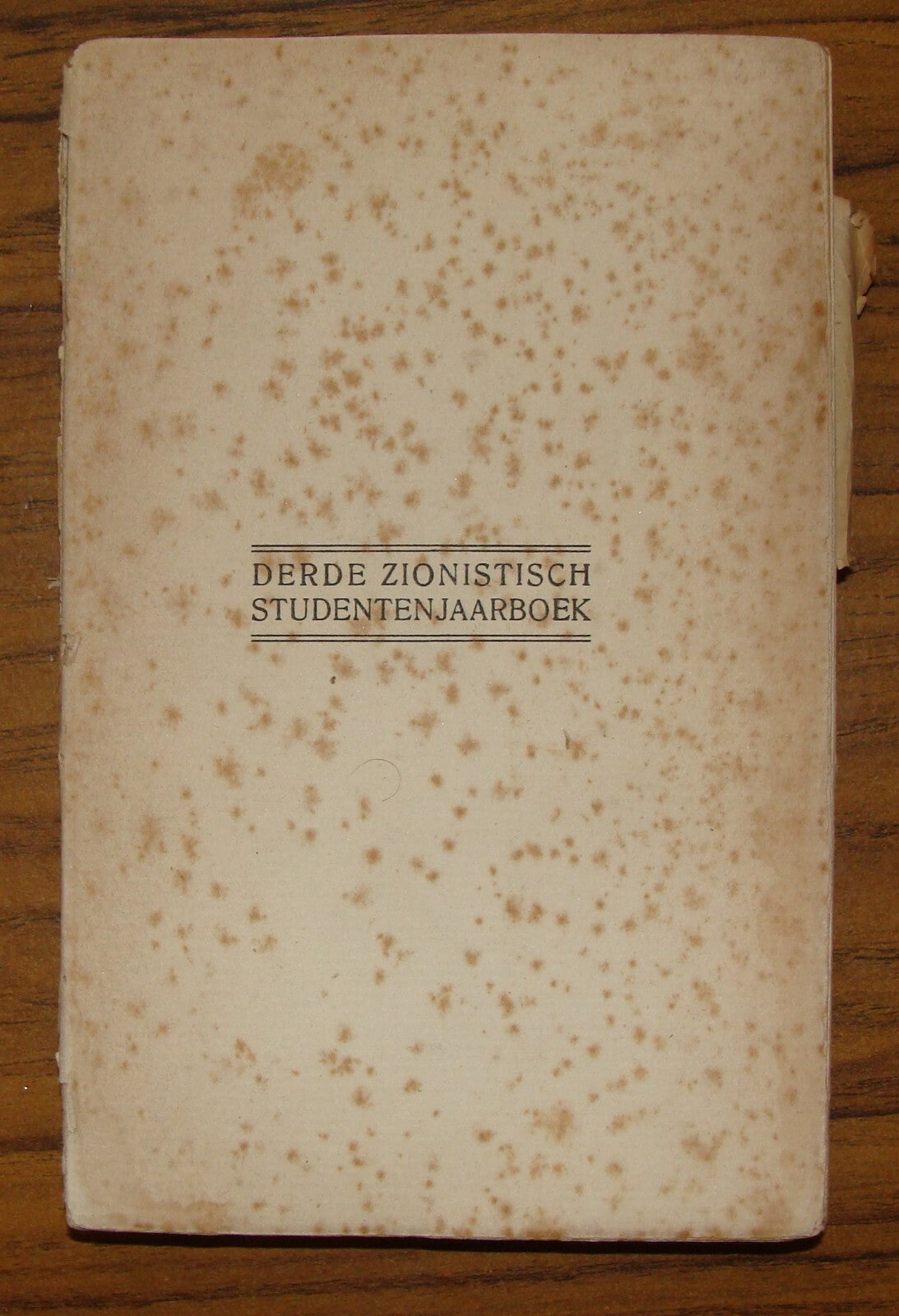 Jewish Judaica 1913 Zionist Student Yearbook Holland Netherlands Dutch Zionism