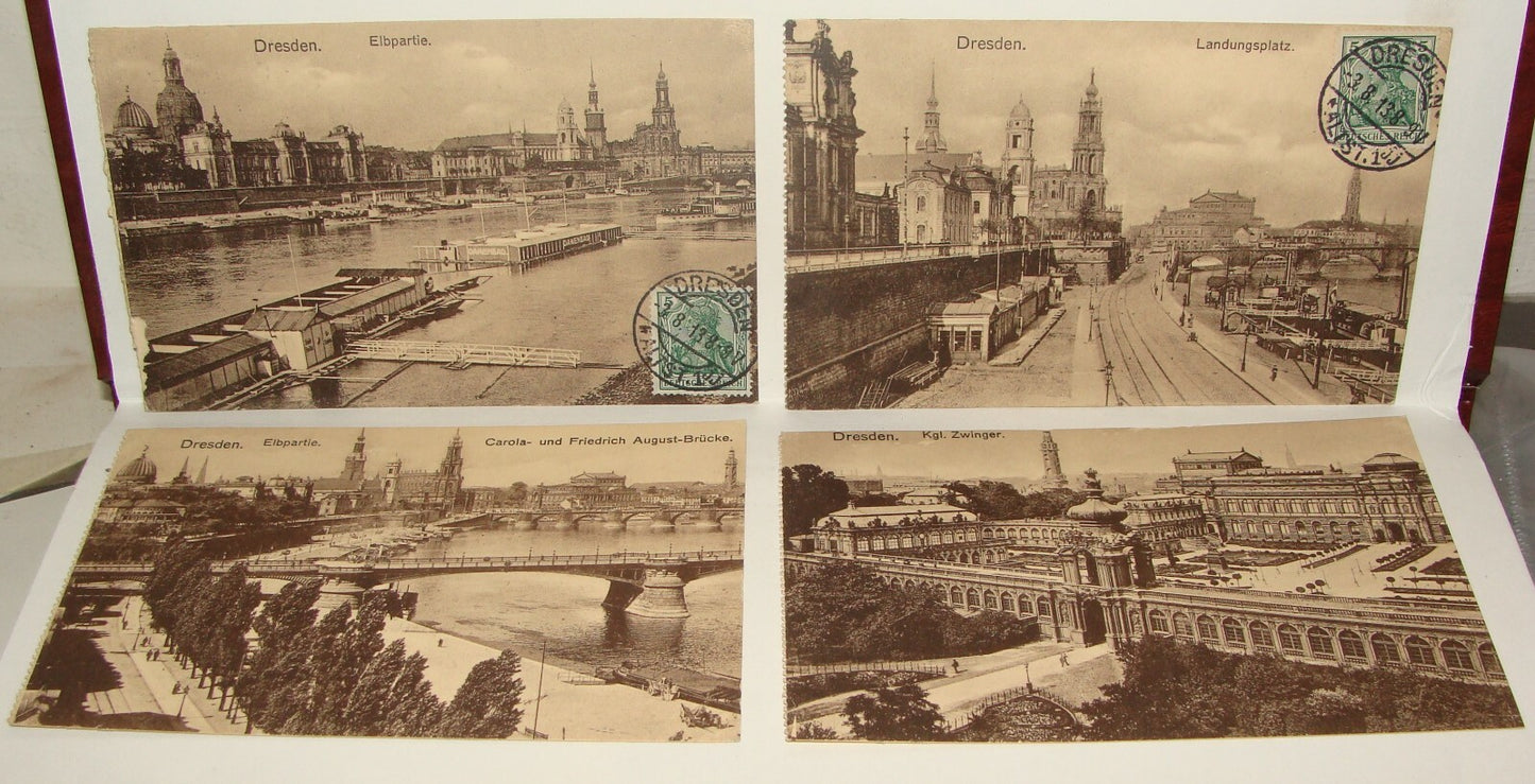 Germany 1910s German   DRESDEN Photo Postcard x4