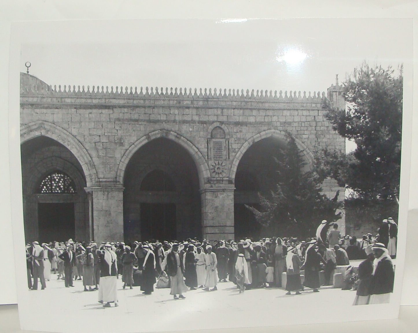 Photo Print, Palestine Israel Jerusalem Mosque al Aqsa Friday Prayer 1938