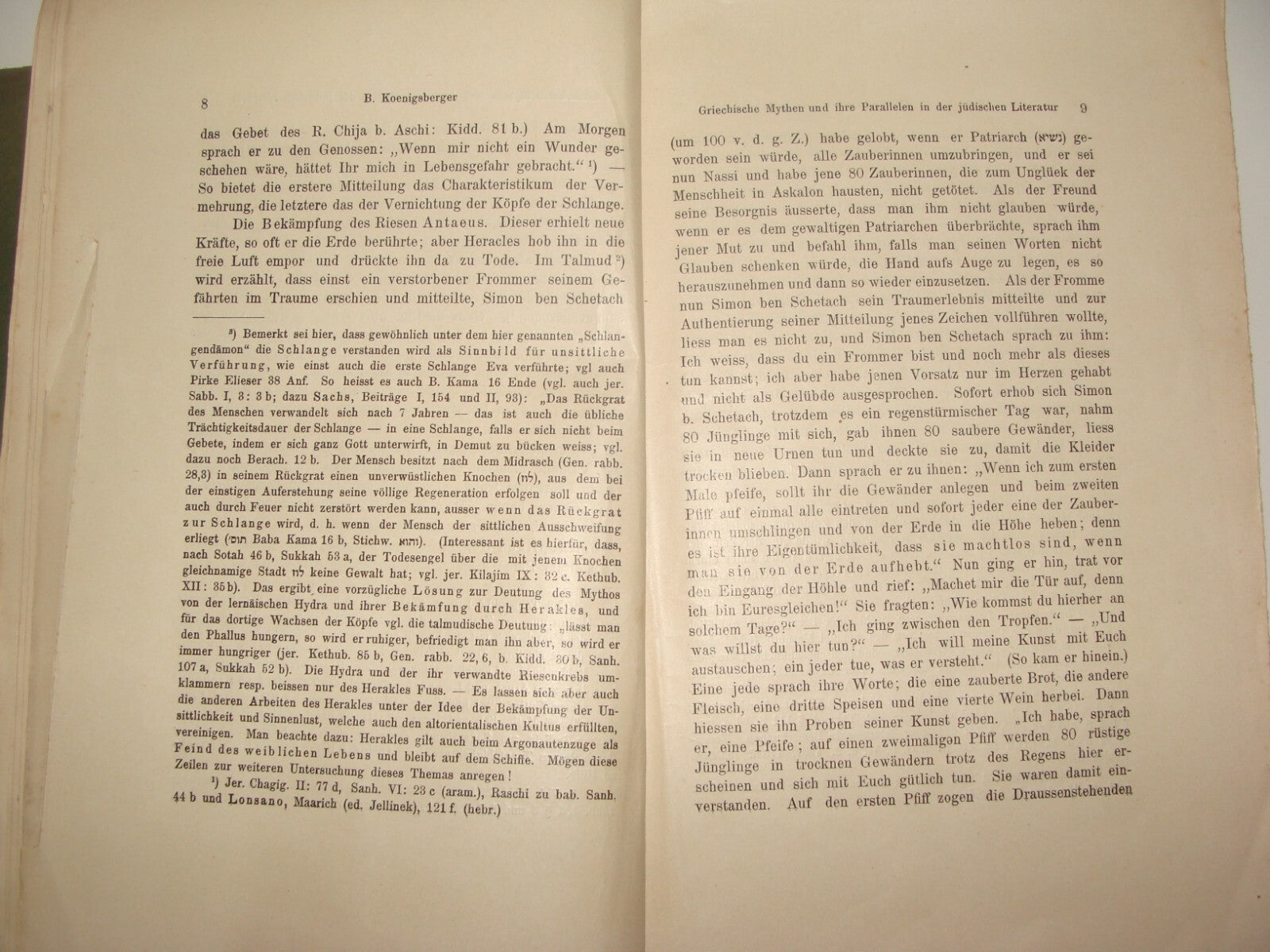 Germany Book Jewish Judaica Antique 1907 Hebrew German Rabbi Feilchenfeld