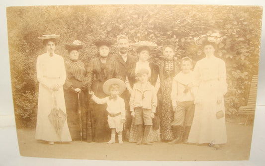 Germany Photo Jewish Card Judaica Antique German Postcard Family 1900s