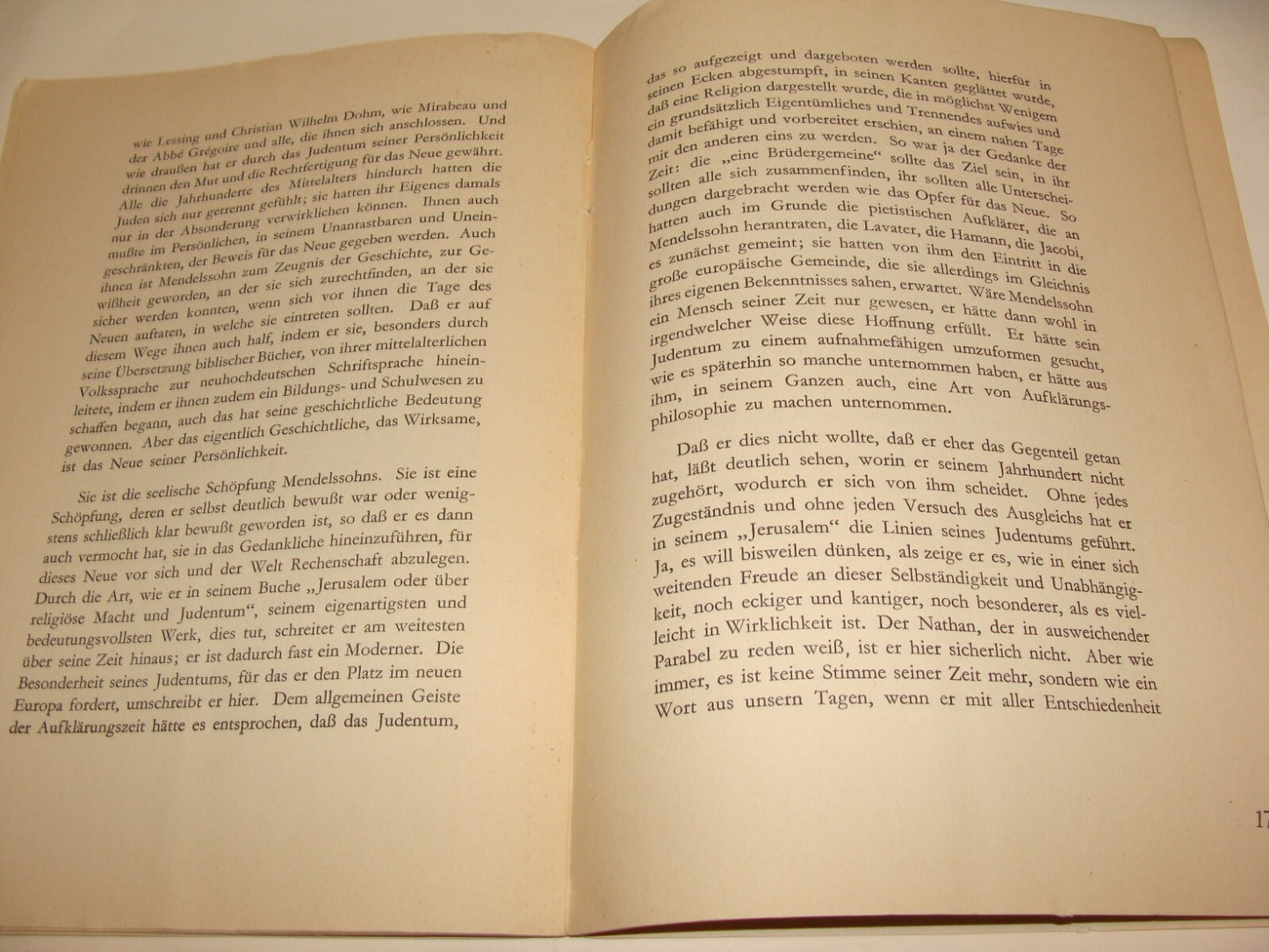 Germany 1929 Jewish Judaica German   Moses Mendelssohn Memorial Rabbi Leo Baeck