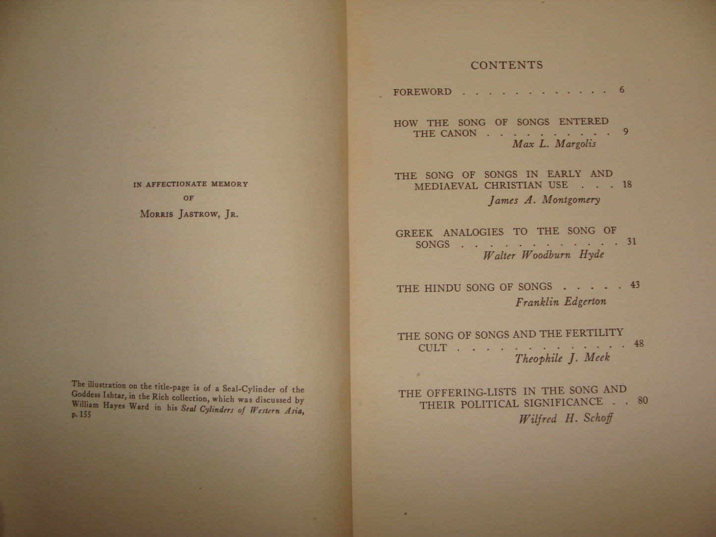 $ Ad Jewish American Judaica Song of Songs Symposium Oriental Club Philadelphia