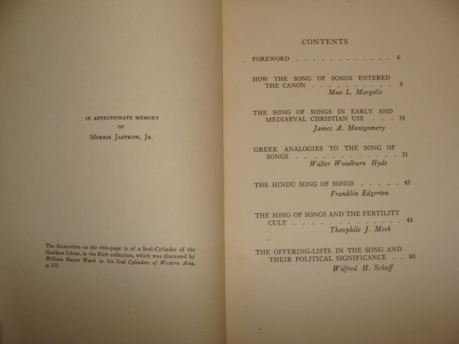 $ Ad Jewish American Judaica Song of Songs Symposium Oriental Club Philadelphia