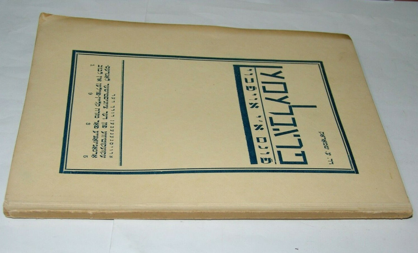 Book Jewish Judaica zionist zionism Leviv Poland Ukraine 1935 yiddish