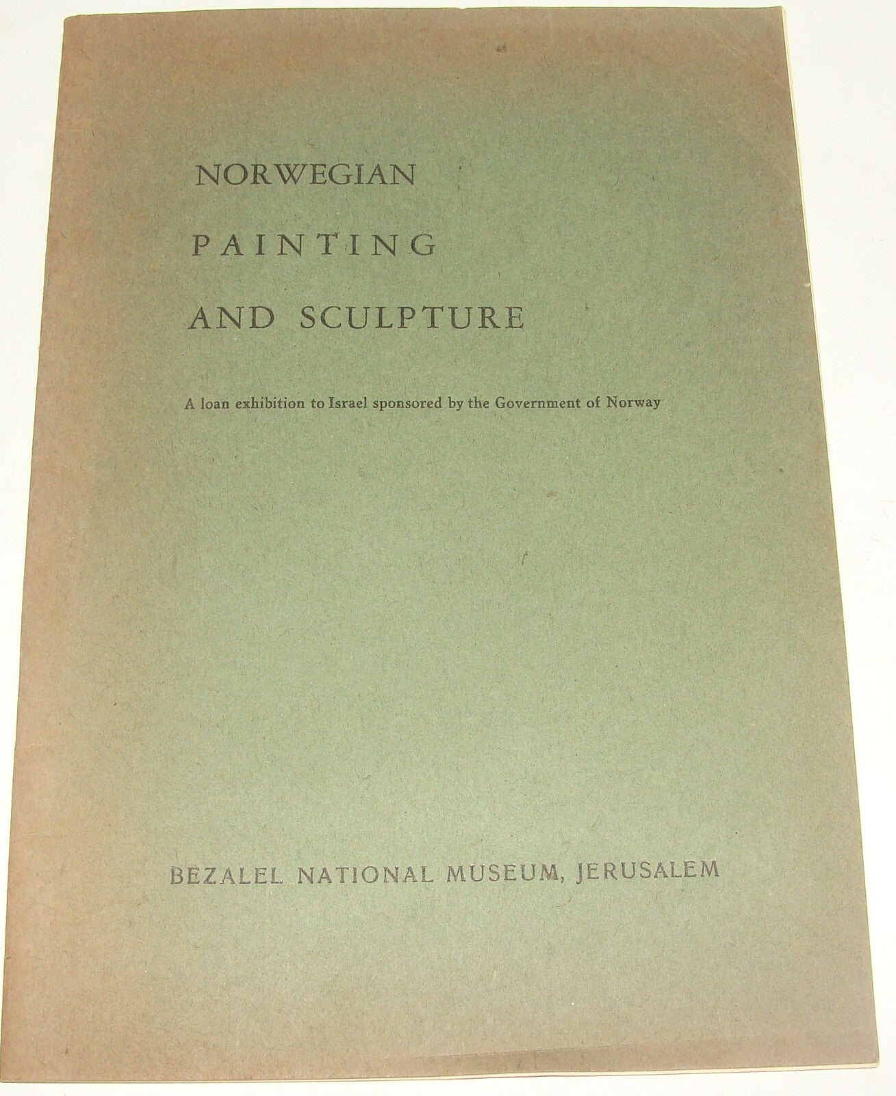 Booklet Jewish Judaica Israel Israeli 1959 BEZALEL Norwegian Painting Sculpture