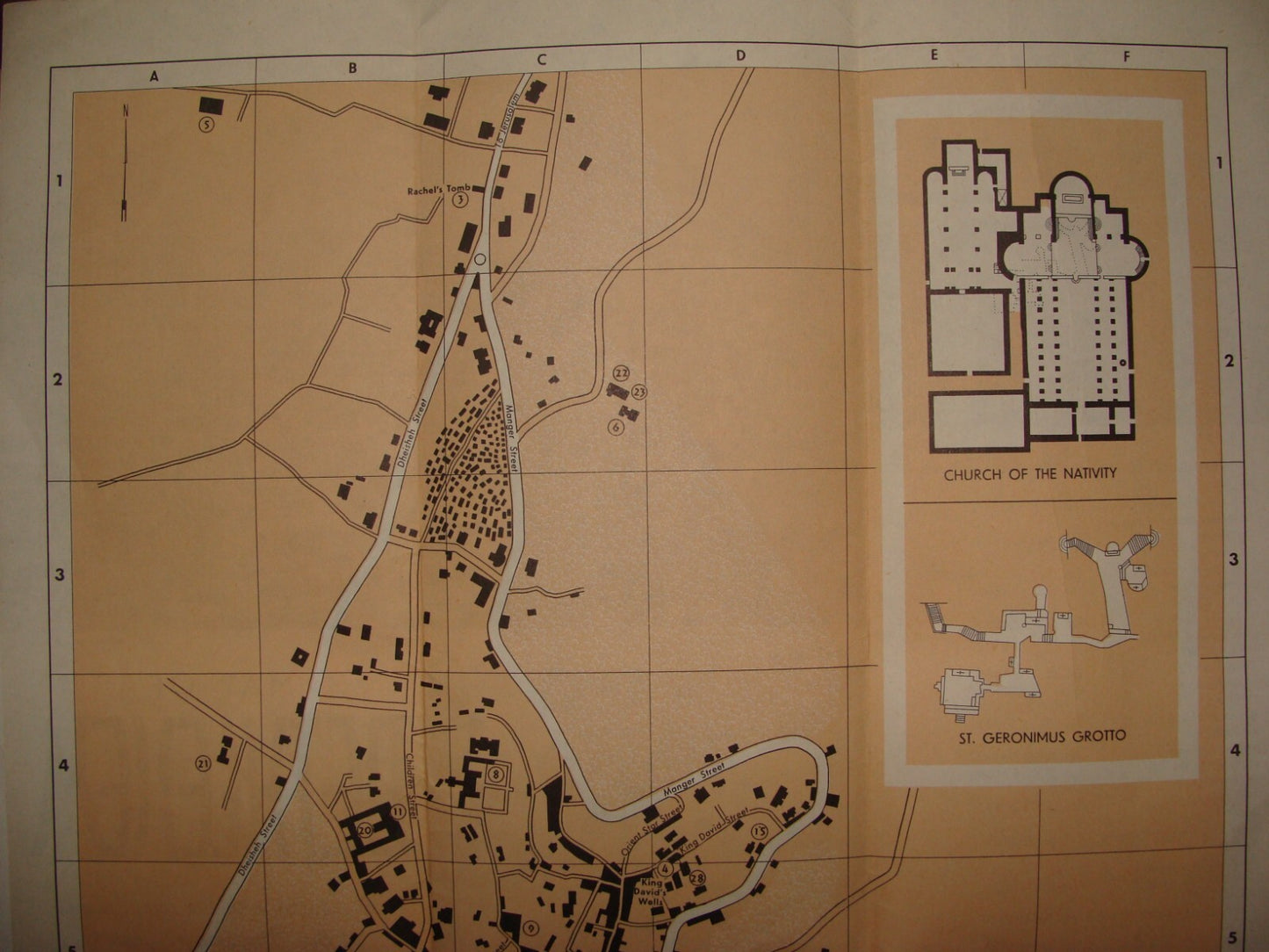 $ Map Palestine 1967 ISRAEL West Bank BETHLEHEM Guide