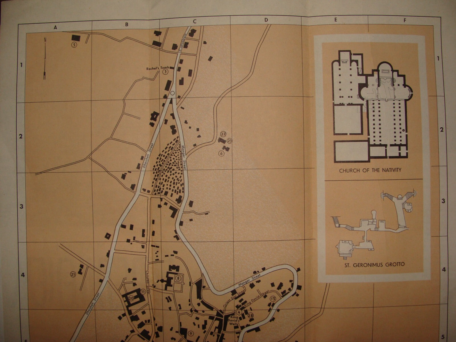 $ Map Palestine 1967 ISRAEL West Bank BETHLEHEM Guide