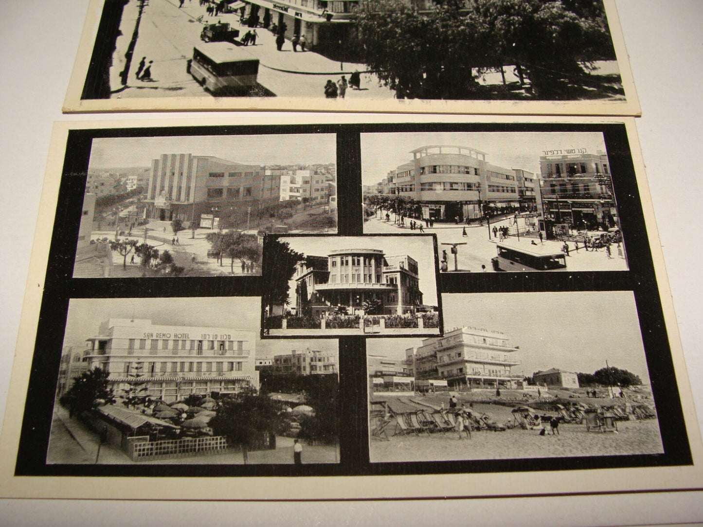 Photo Palestine Card Jewish Judaica 1920s Israel TEL AVIV Postcard x2