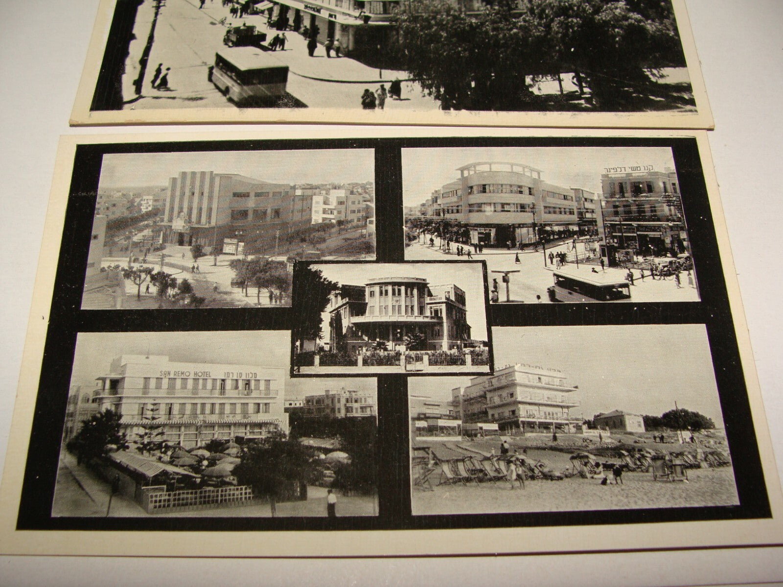 Photo Palestine Card Jewish Judaica 1920s Israel TEL AVIV Postcard x2