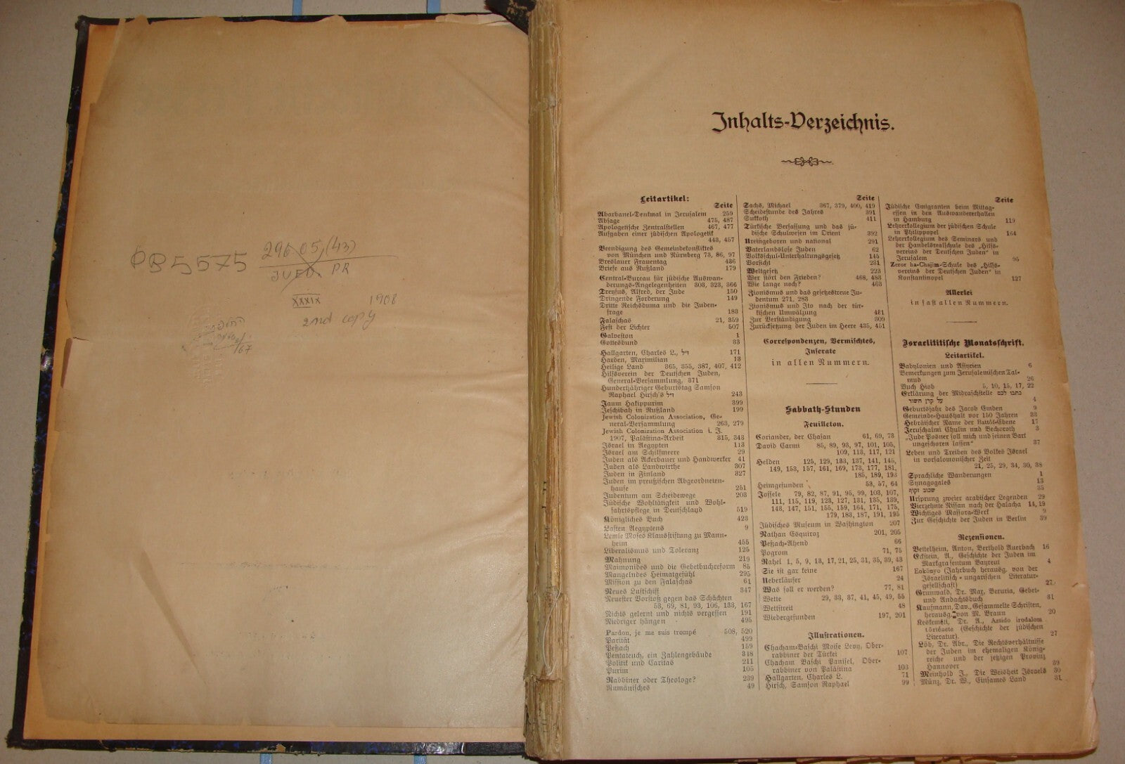 Germany Newspaper Jewish Judaica German   Die Judische Presse 1908 Hildesheimer