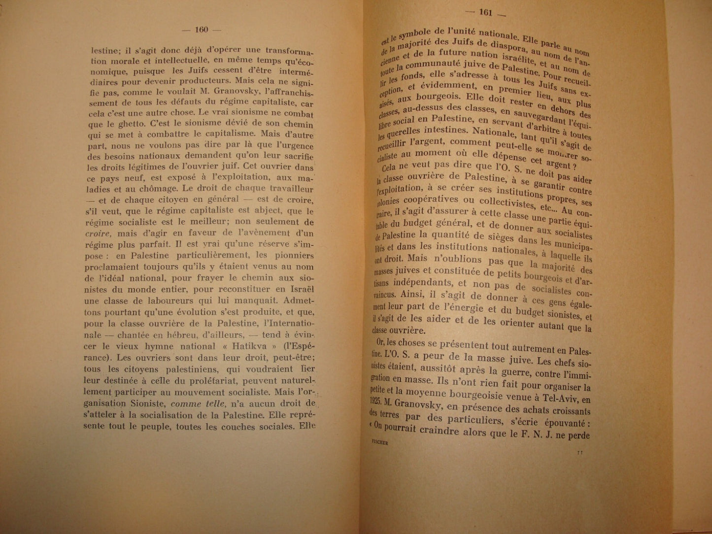 Book Jewish 1937 French France Palestine Israel Colonisation Zionism British Era