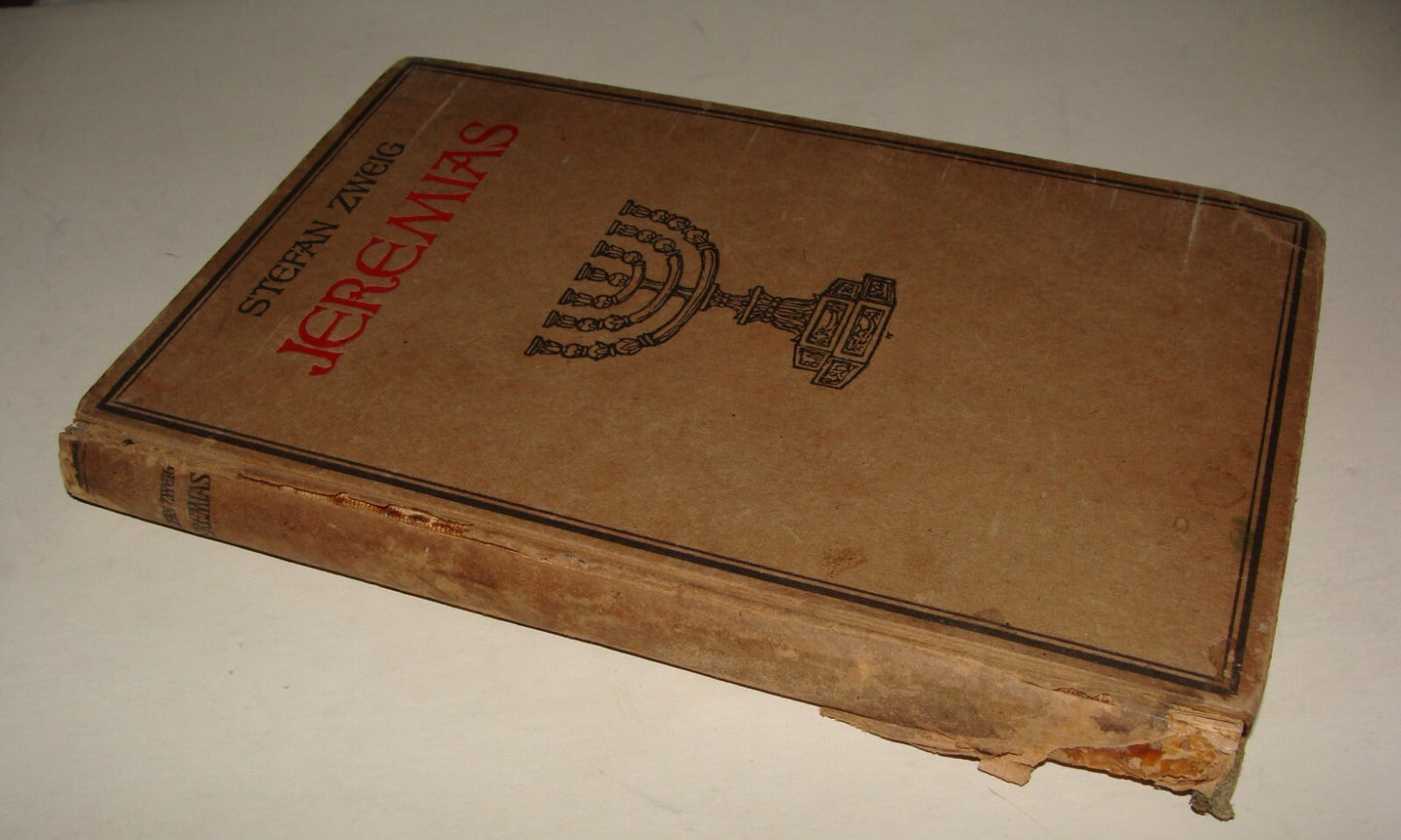 Germany Book Jewish Judaica German Leipzig 1919 Stefan Zweig Jeremias