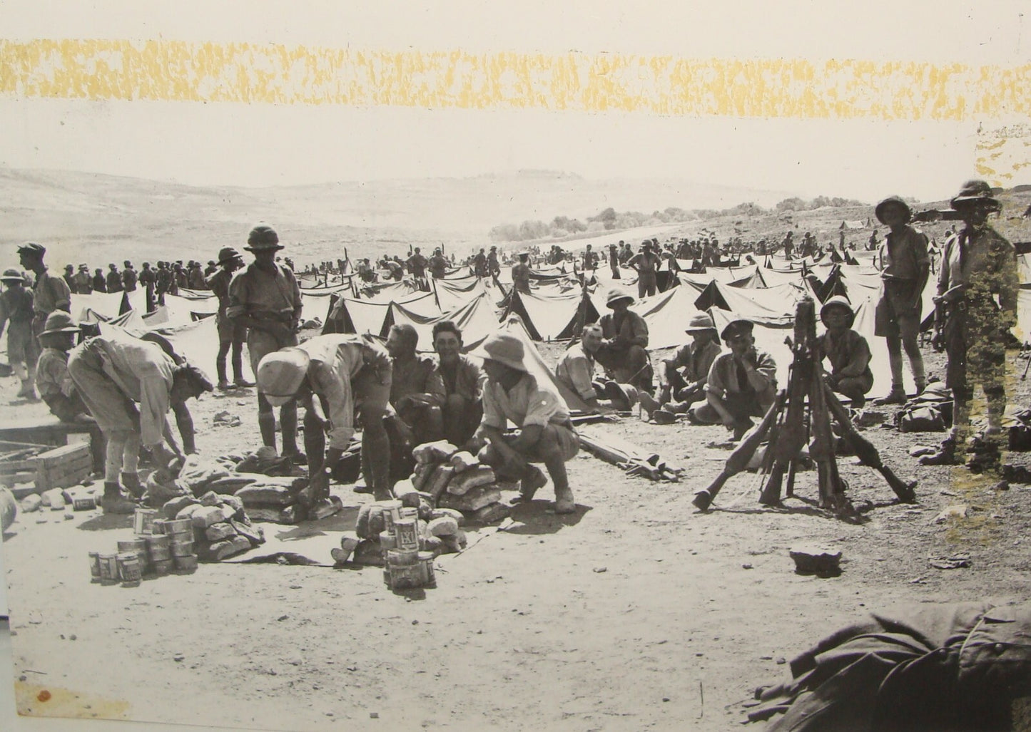 Photo Print Jabotinsky Trumpeldor WW1 Jewish Legion 1918 British Army