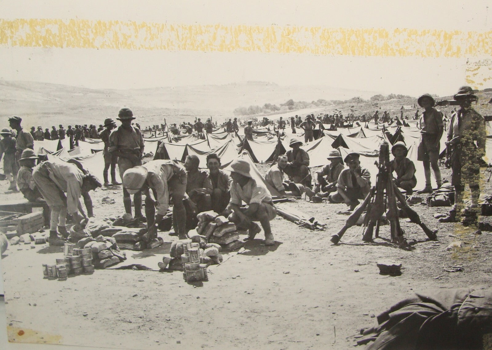 Photo Print Jabotinsky Trumpeldor WW1 Jewish Legion 1918 British Army