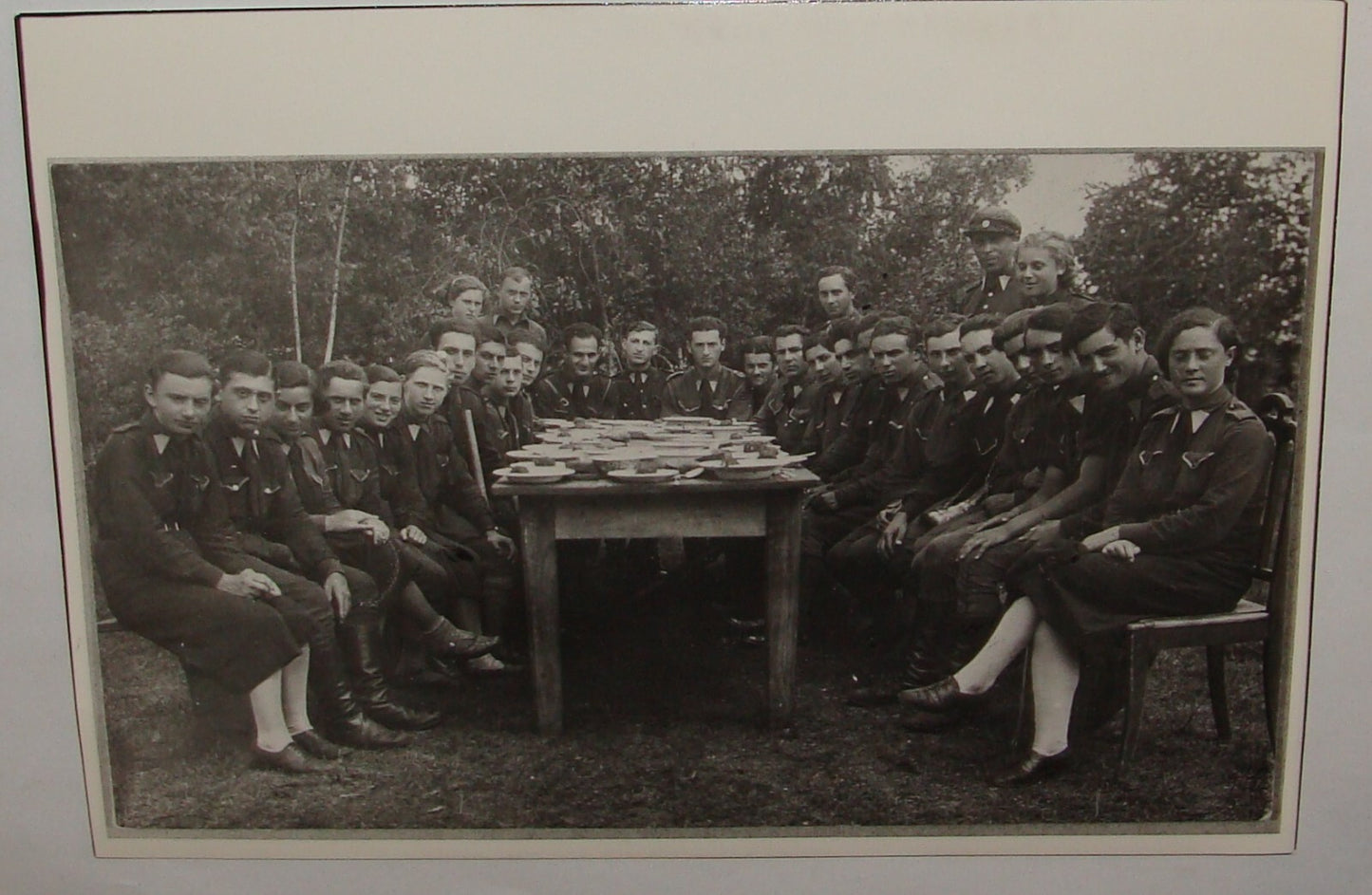 Pol Photo Print, c.1937 Jurbarkas Lithuania BETAR Zionist Youth Movement Jewish