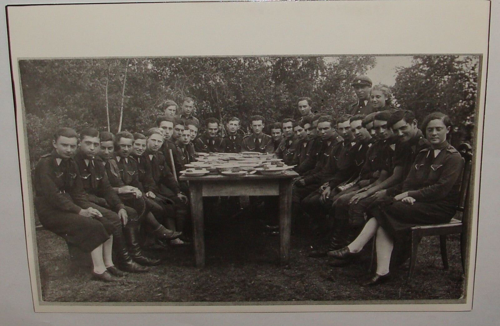 Pol Photo Print, c.1937 Jurbarkas Lithuania BETAR Zionist Youth Movement Jewish