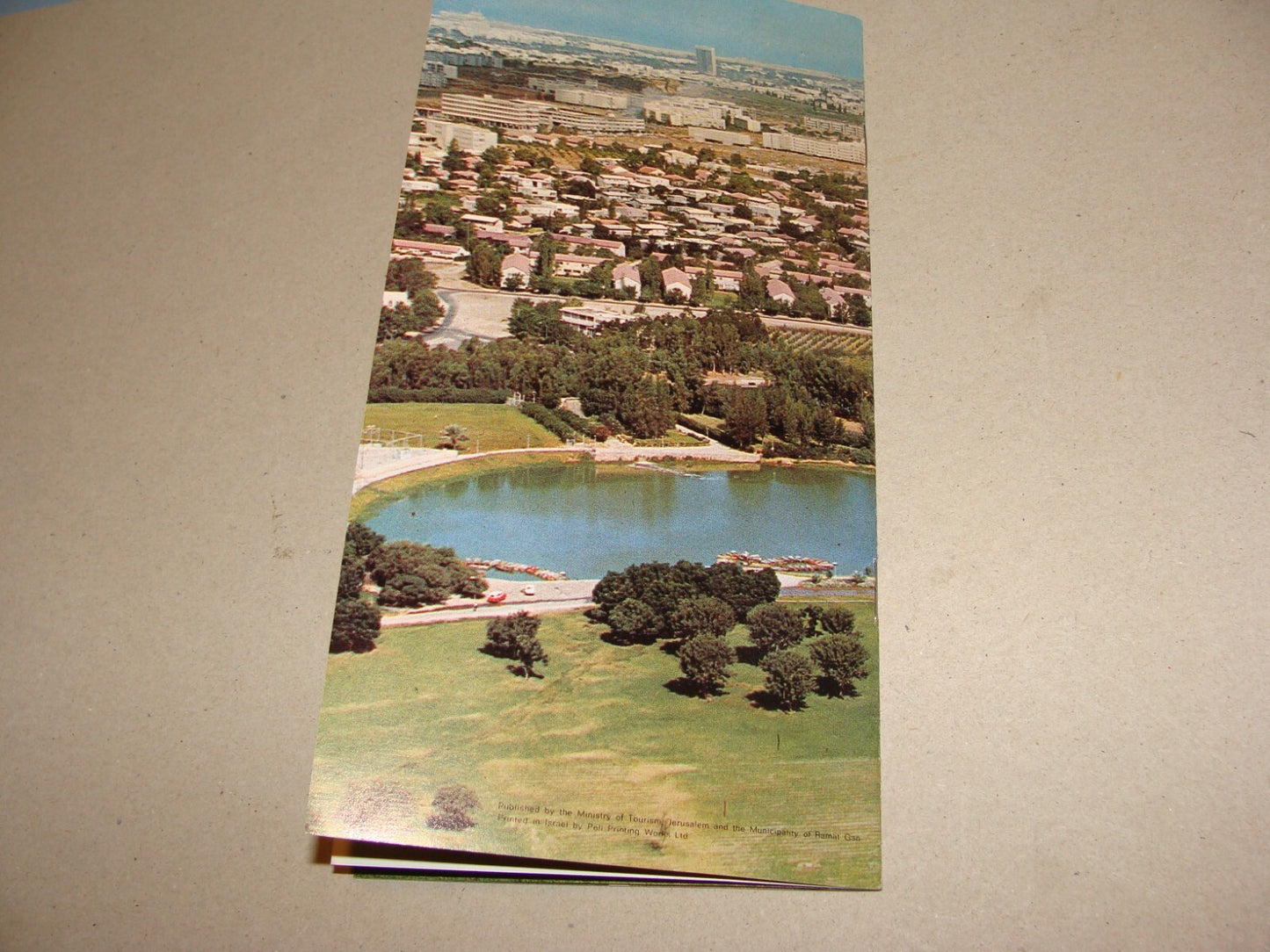 Photo Jewish Judaica 1960s-70s Israel Israeli RAMAT GAN German Guide Brochure