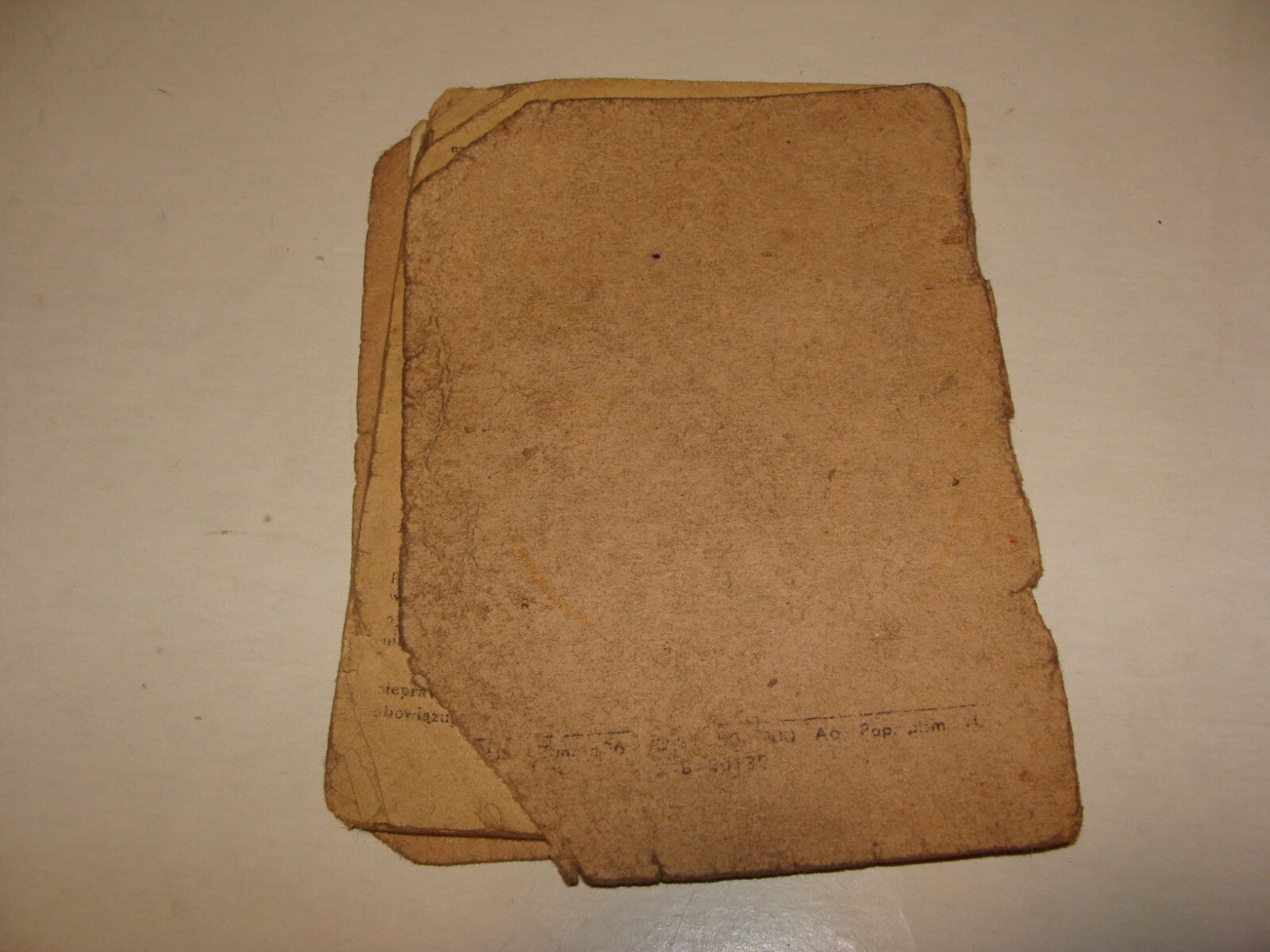 Card Jewish 1950s Poland Wroclaw Polish Insurance Certificate Identity