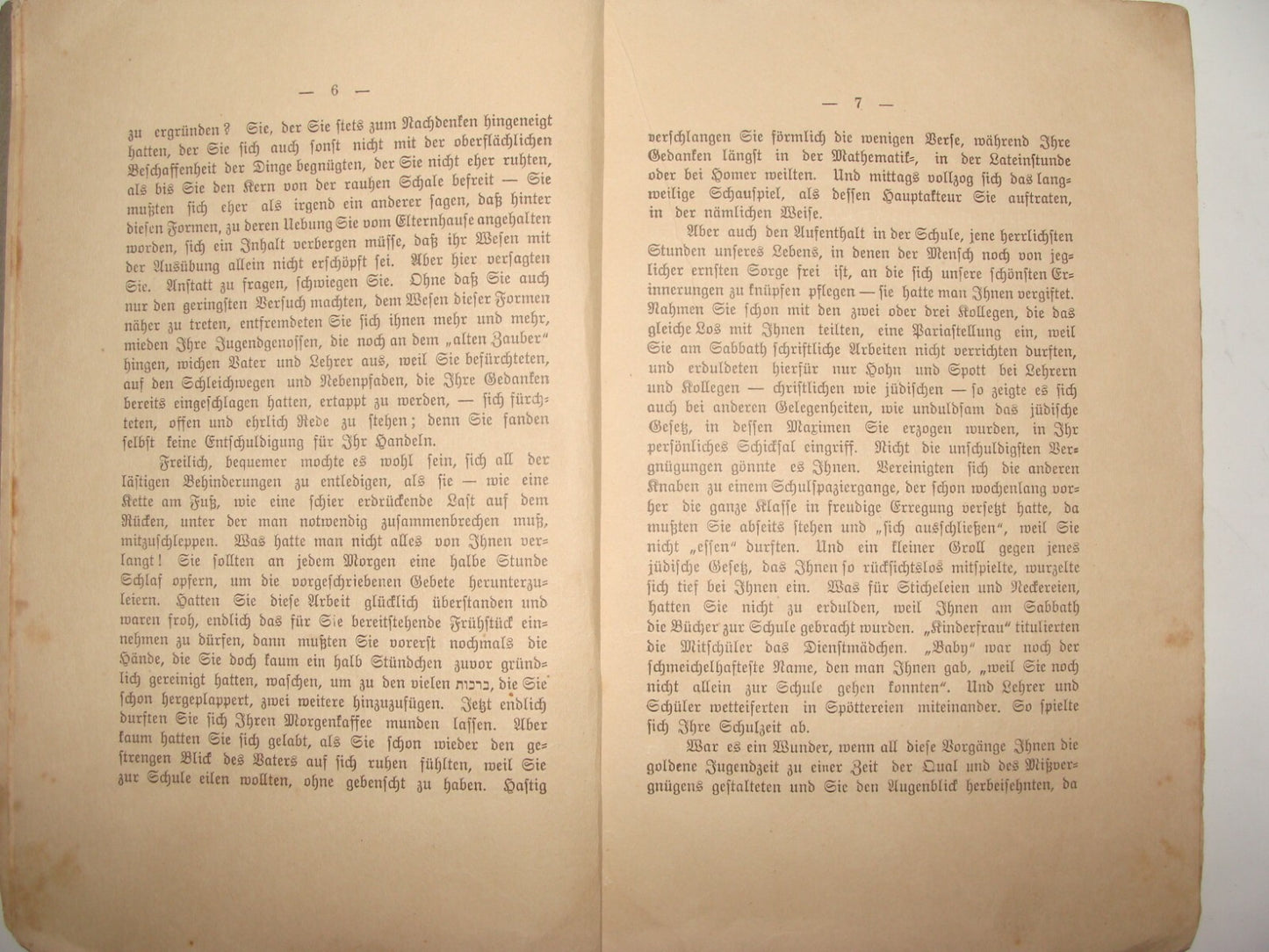 Book Jewish Judaica 1911 German Wilhelm Freyhan Zionist Poland Agudat Israel