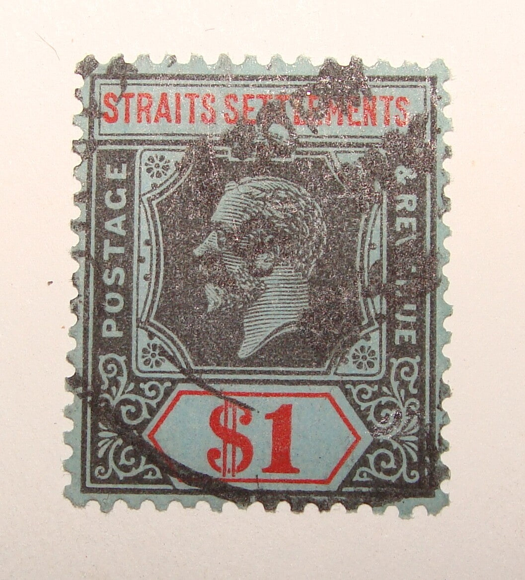 1906-1912 Malaya Straits Settlements 1$ Stamp