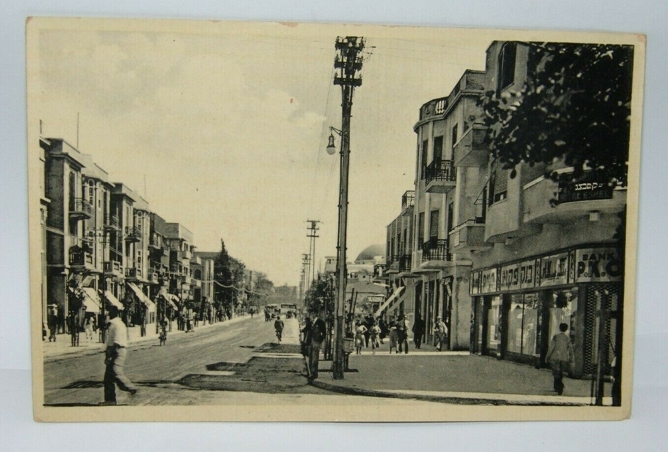 Photo Palestine Card Jewish Judaica Eretz Israel Jerusalem Tel Aviv postcard