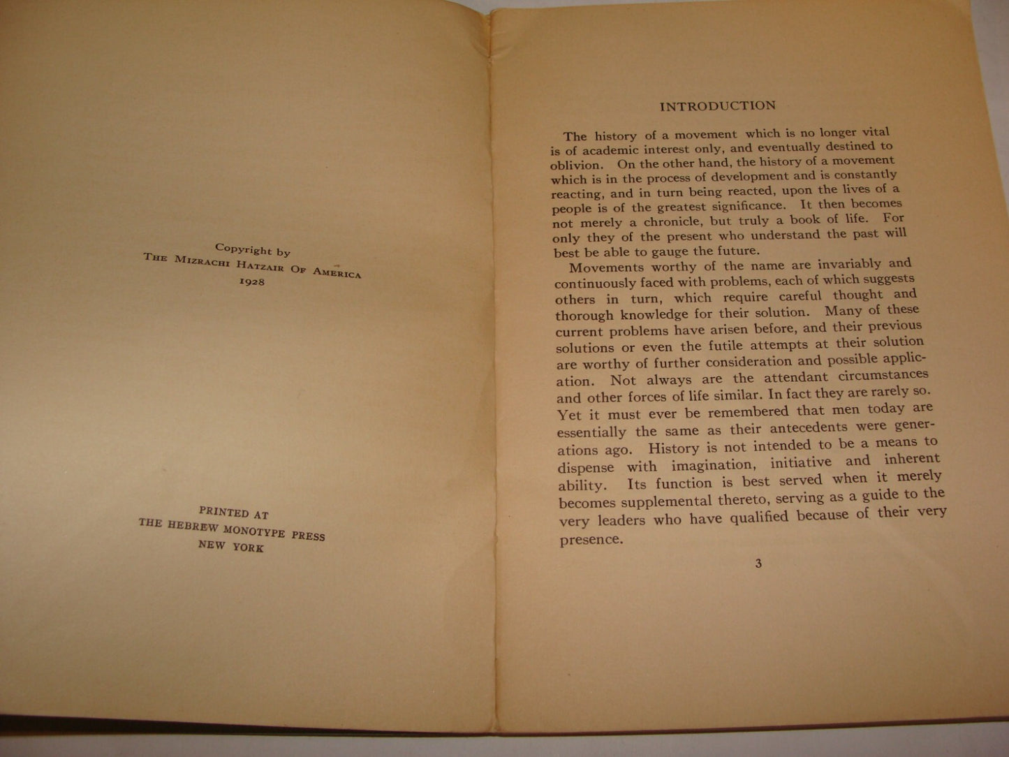 Book Jewish Judaica 1928 THE HISTORY OF THE MIZRACHI MOVEMENT Zionist English