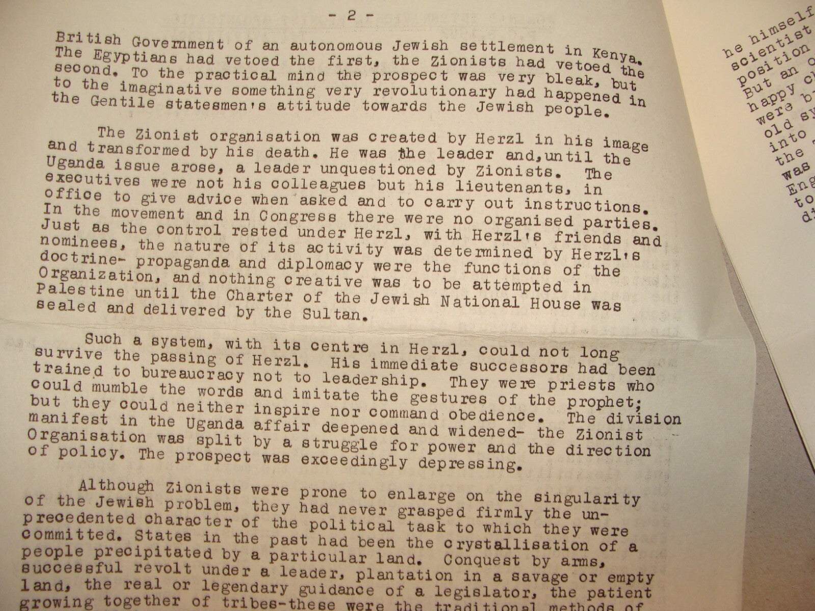 Paper Jewish Judaica 1962 Women Zionist Organization Chaim Weizmann Israel