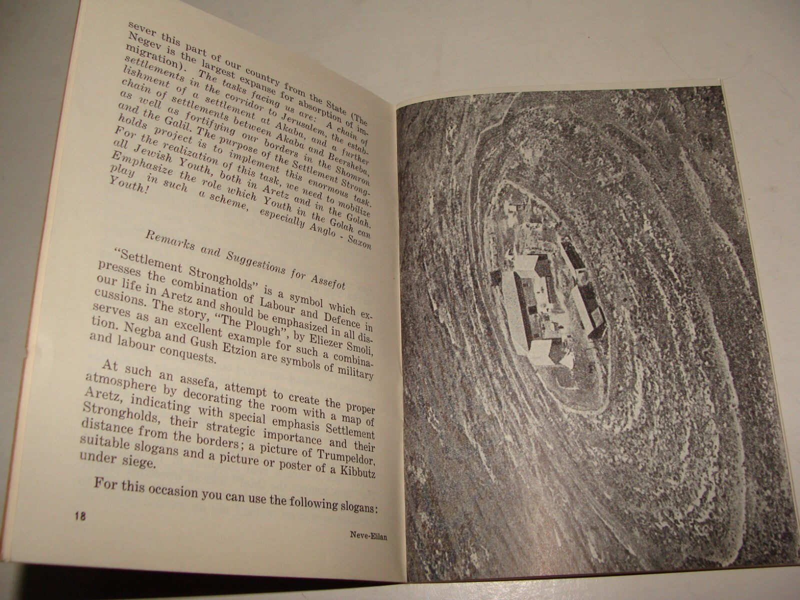 Booklet Jewish RARE Judaica Israel 1950 YOUTH FOR SETTLEMENT STRONGHOLDS Zionist