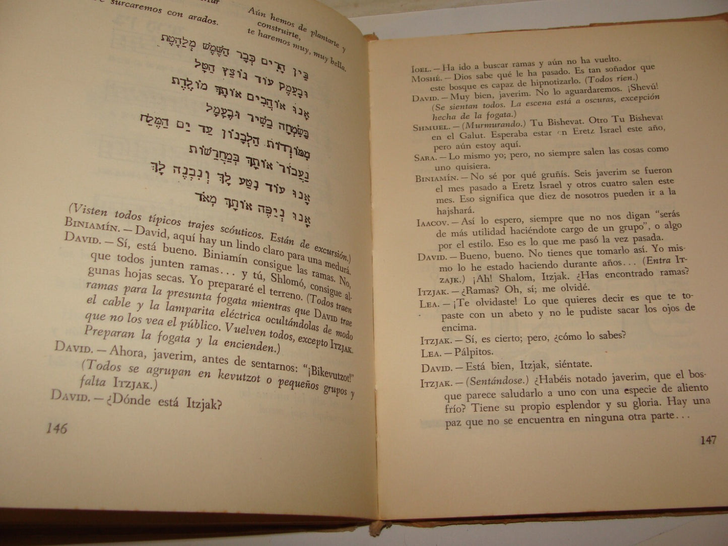 Book Jewish Judaica 1950 Argentina Buenos Aires Children Kids Theater Spanish