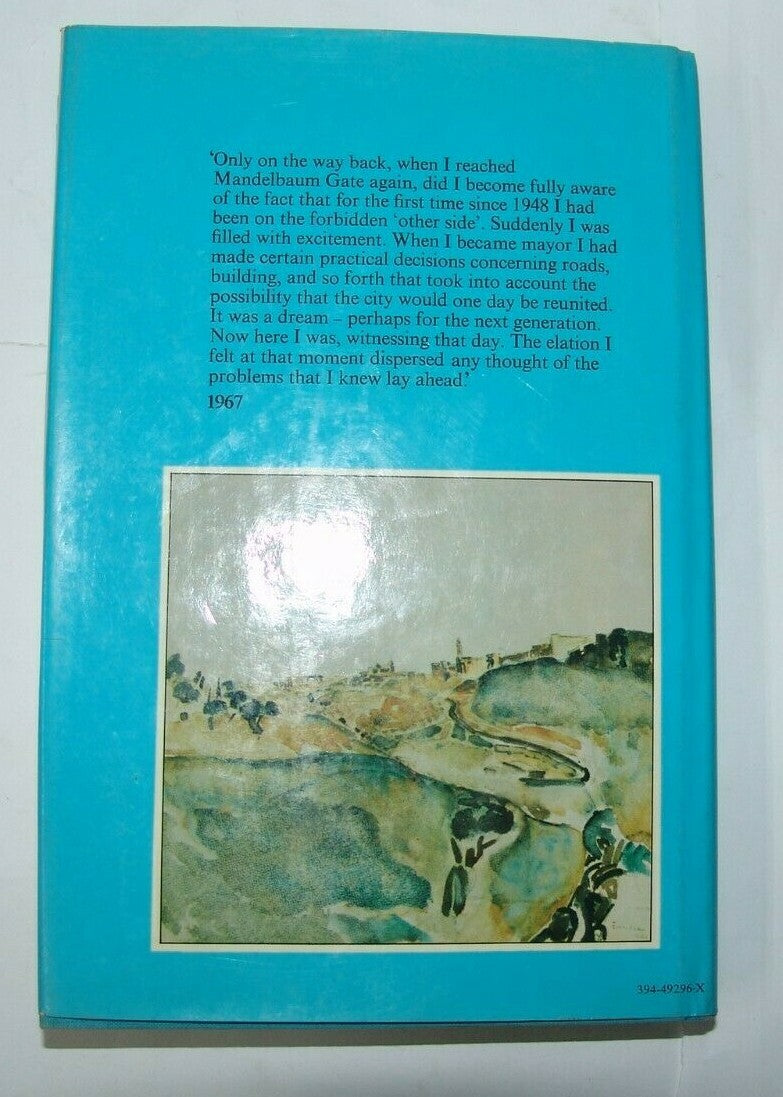 Book Jewish For Jerusalem a Life by TEDDY KOLLEK signed dedication israel