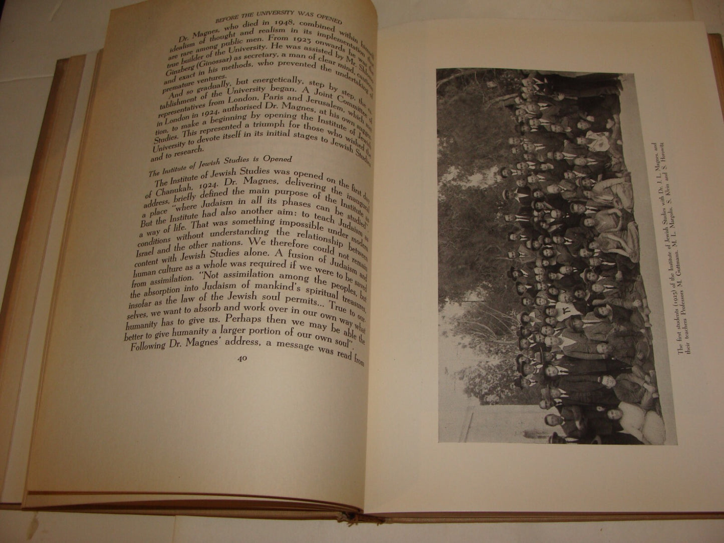 Book Jewish Judaica Hebrew University Of Jerusalem 1925-1950 Semi Jubilee Photos