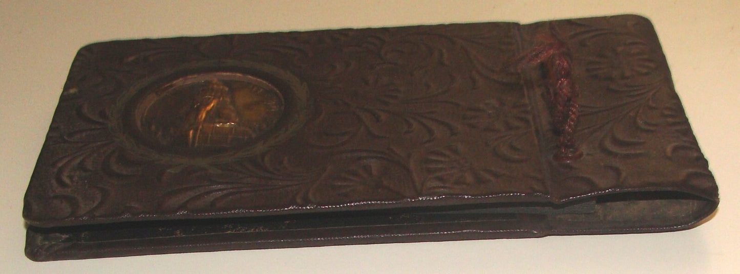 Photo Jewish Judaica Israel Israeli Hebrew TEL CHAI HAI Album Leather Cover