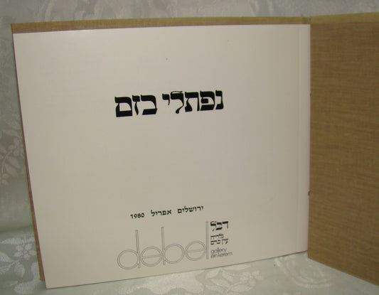 Book Jewish Judaica Israel Israeli Artist Naftali Bezem נפתלי בזם Art 1980