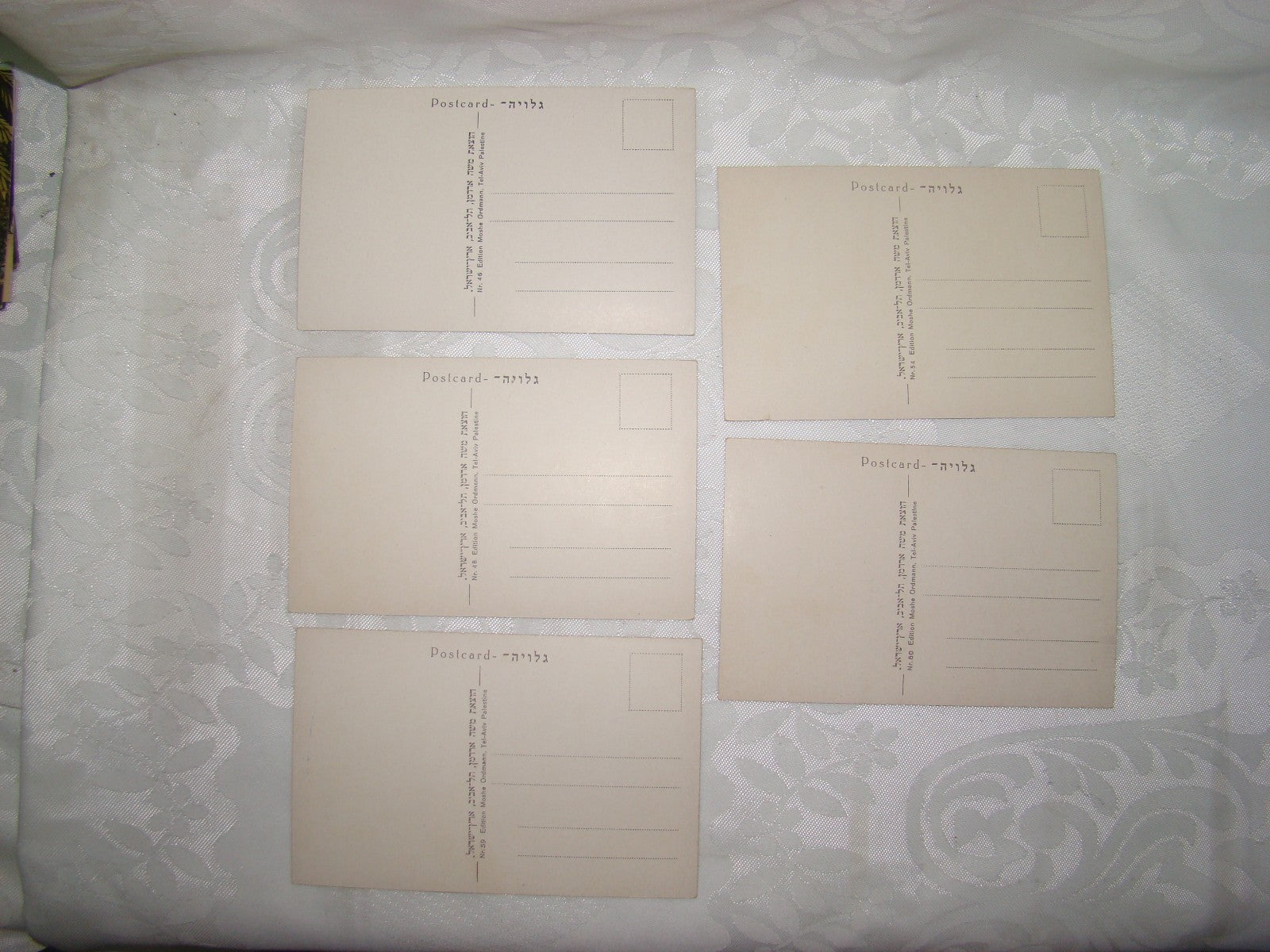 Photo Palestine Card hebrew jewish Israel Moshe Ordmann postcard Kibbutz Moshav