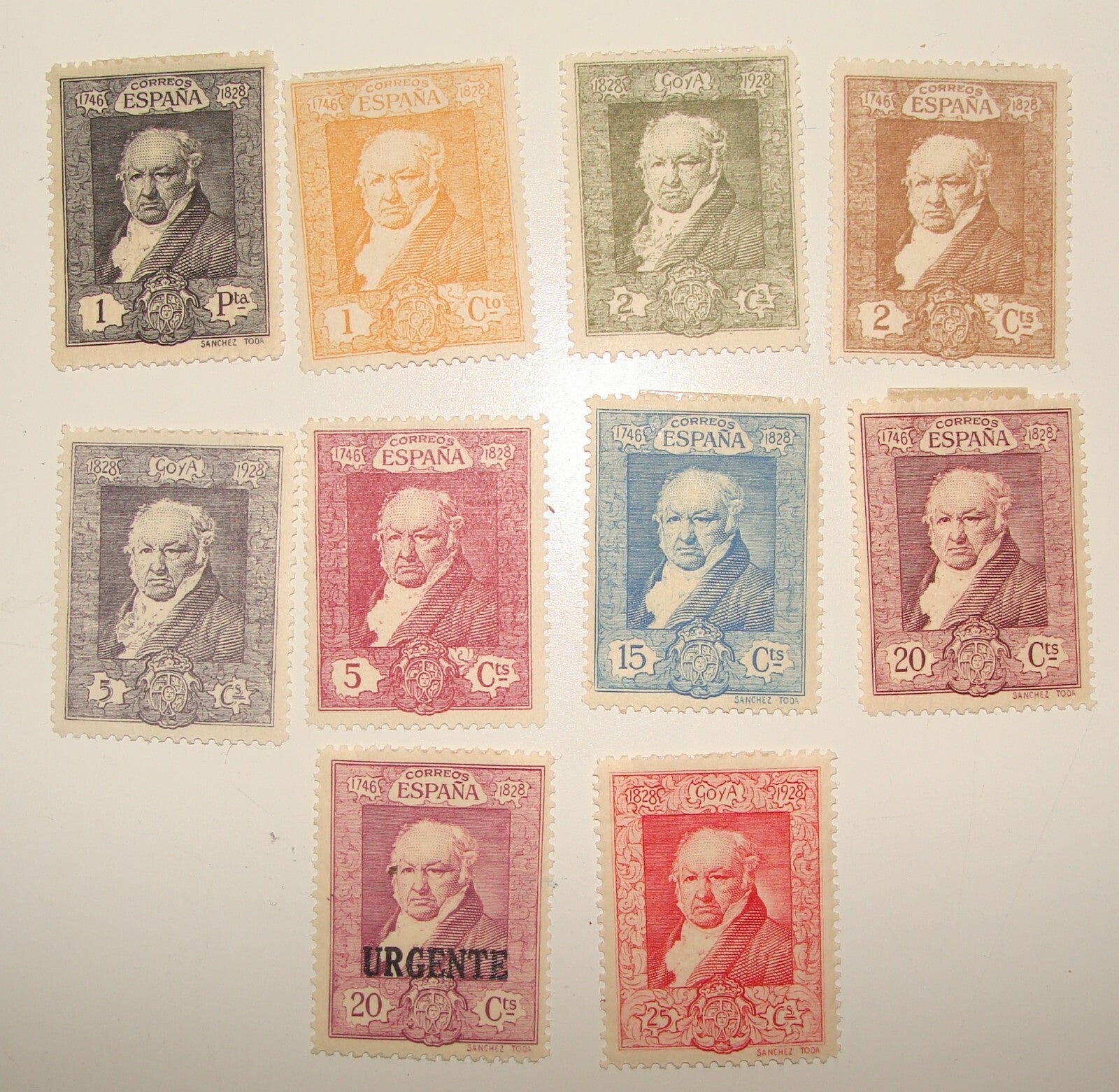 1930 SPAIN 100th Anniversary of the Death of Francisco de Goya Stamp Lot