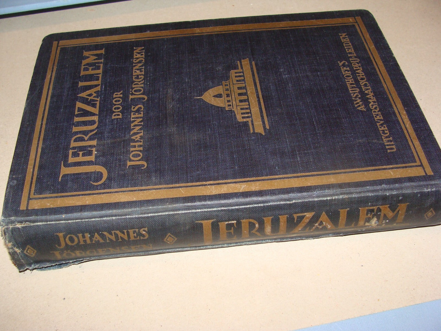 Book Palestine RARE 1925 JERUSALEM Dutch Israel Travel Johannes Jorgensen