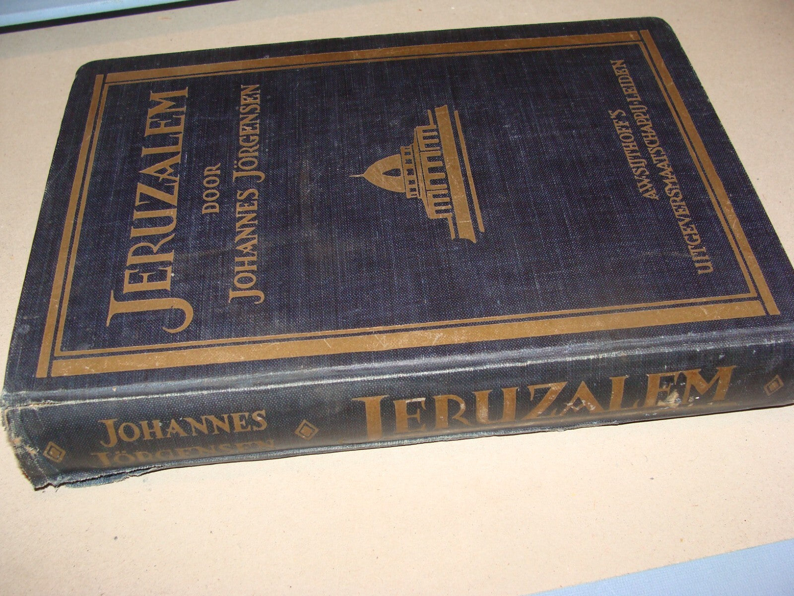 Book Palestine RARE 1925 JERUSALEM Dutch Israel Travel Johannes Jorgensen