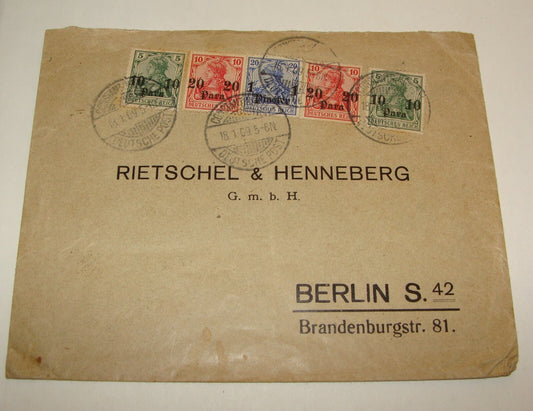 Germany   1909 RIETSCHEL & HENNEBERG Cover Company Berlin Stamp