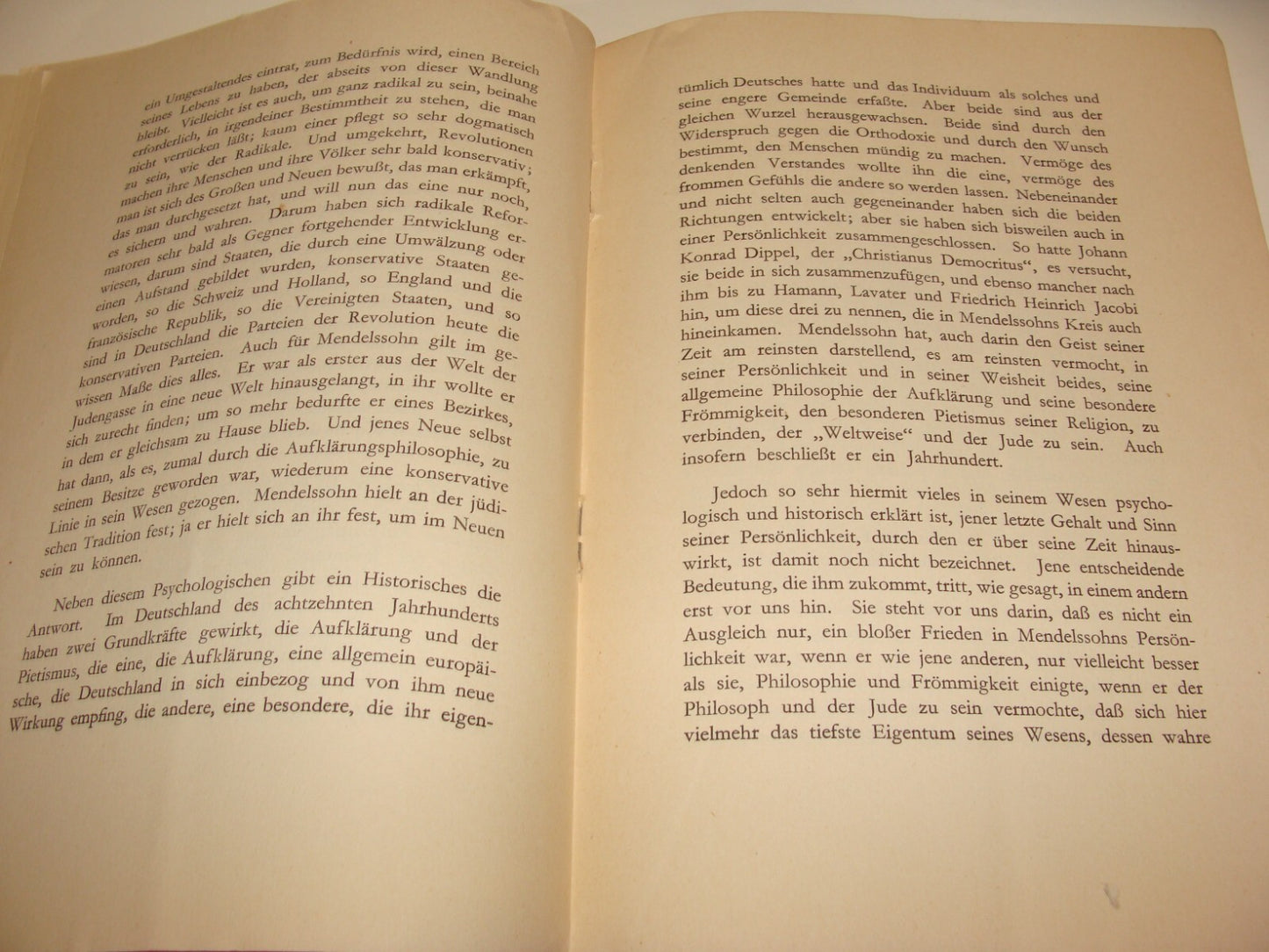 Germany 1929 Jewish Judaica German   Moses Mendelssohn Memorial Rabbi Leo Baeck