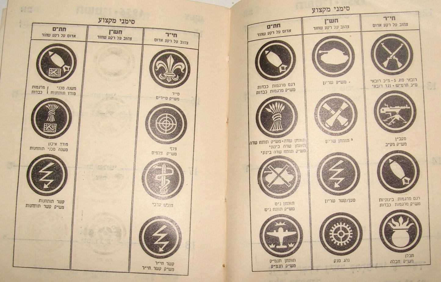 Jewish Judaica 1955 Israel Israeli Army Military IDF Pocket Calendar Booklet Map