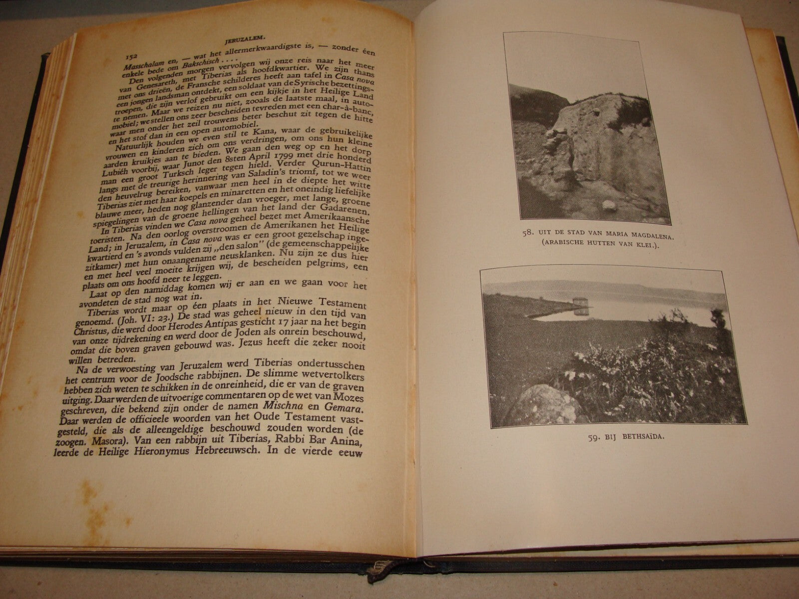 Book Palestine RARE 1925 JERUSALEM Dutch Israel Travel Johannes Jorgensen