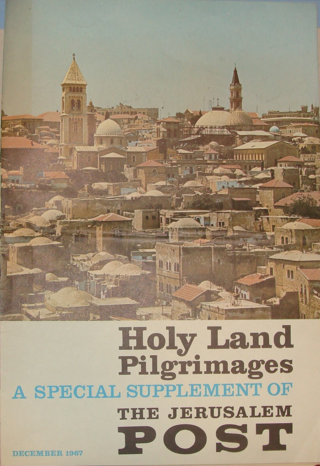 Newspaper Jewish 1967 Six Day War Jerusalem Post Israel Pilgrim EL AL Airlines