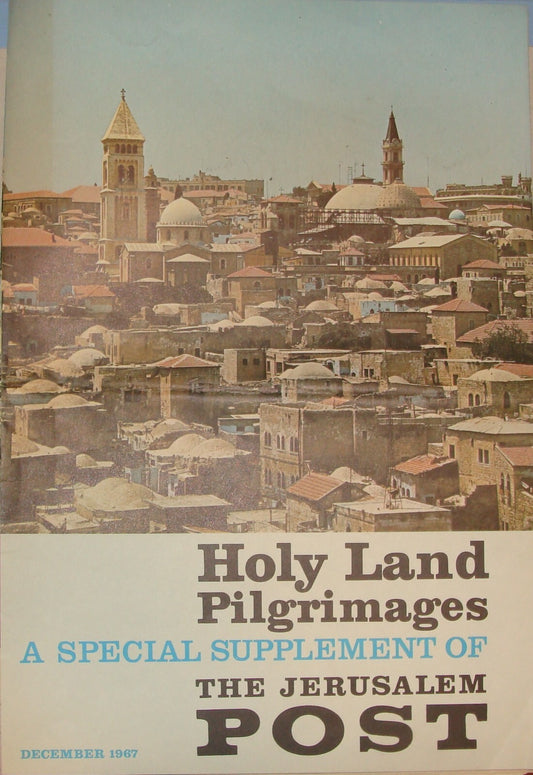 Newspaper Jewish 1967 Six Day War Jerusalem Post Israel Pilgrim EL AL Airlines