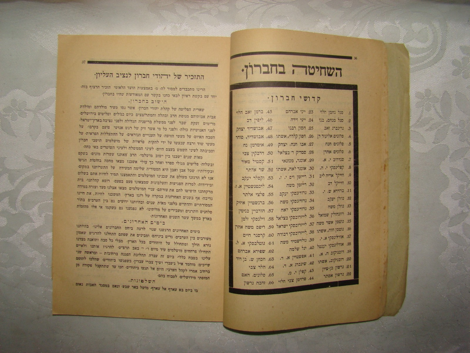 Book Jewish RARE Judaica Hebrew Palestine Israel 1929 Arab Riots Jerusalem תרפ"ט