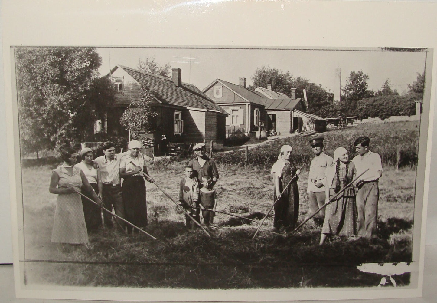 Photo Print, Judaica Jewish Lithuania Utena Pioneers Movement Zionist Workers